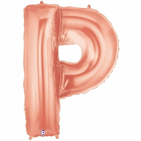 RARITY Megaloon Letter P Rose Gold Balloon Rose Gold RA3577783